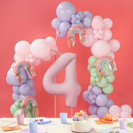 Lysbildefremvisning - Folieballoner Regnbuer til Ballonbuer