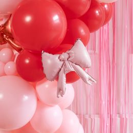 Bildspel - Folieballonger Rosetter för Ballongbåge Puderrosa