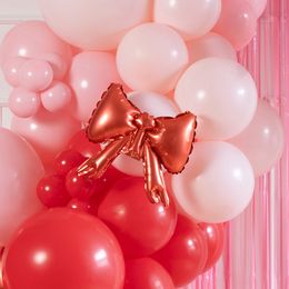 Lysbildefremvisning - Folieballonger Sløyfer for Ballongbue Røde