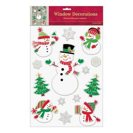 Vindusdekorasjoner Snømann