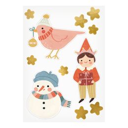 Bildspel - Fönsterstickers Julmotiv