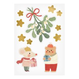 Bildspel - Fönsterstickers Julmotiv