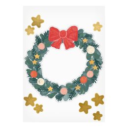 Bildspel - Fönsterstickers Julmotiv