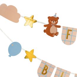 Bildspel - Första Födelsedagsbanderoll med Björnar