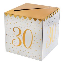 Bildspel - Presentbox Siffra med sedelfack Guld