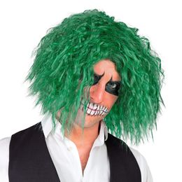 Gal Joker Grønn Parykk
