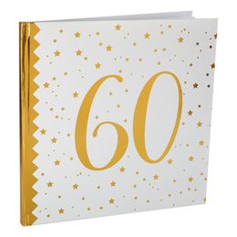 Gjestebok 60 Hvit/Gull