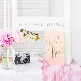 Bildspel - Gästbok Ljusrosa