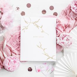 Diaesitys - Vieraskirja Valkoinen/Kulta