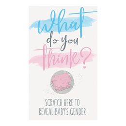 Bildspel - Gender Reveal Scratch-kort Boy/Girl