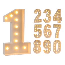 Gigantiske Tal med LED-Lys