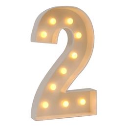 Lysbildefremvisning - Gigantiske Tal med LED-Lys