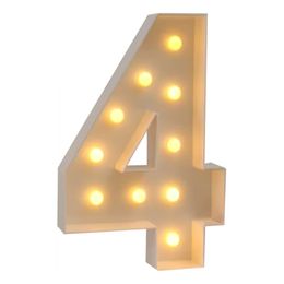 Lysbildefremvisning - Gigantiske Tal med LED-Lys