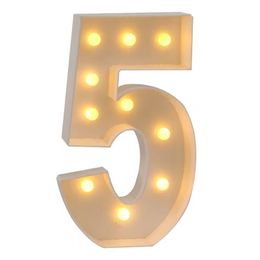 Lysbildefremvisning - Gigantiske Tal med LED-Lys