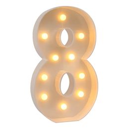 Lysbildefremvisning - Gigantiske Tal med LED-Lys