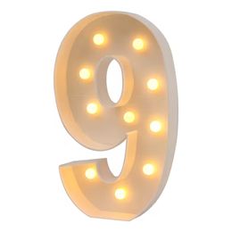 Lysbildefremvisning - Gigantiske Tal med LED-Lys