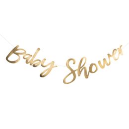 Girlang Baby Shower Matt Guld