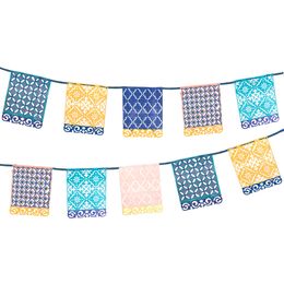 Girlander Blå Mosaikk