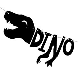 Bildspel - Girlang Dino Party Svart