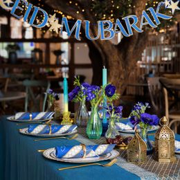 Lysbildefremvisning - Girlander Eid Mubarak Navy