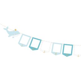 Bildspel - Girlang Fotoramar Baby Blå