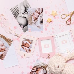 Diaesitys - Viirinauha Valokuvakehykset Baby Ruusukulta