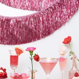 Bildspel - Girlang Fransar Rosa