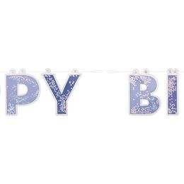 Bildspel - Girlang Happy Birthday Galaxy Lila