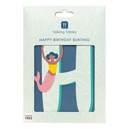 Diaesitys - Viirinauha Happy Birthday Mermaid Waves