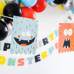 Bildspel - Girlang Happy Birthday Monster Bash