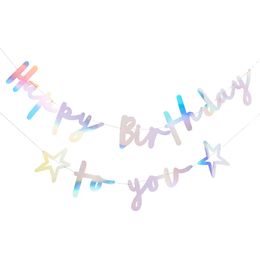 Girlander Happy Birthday To You Fargeskimrende