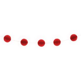 Guirlande Honeycombs Rød