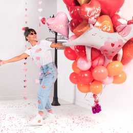 Bildspel - Girlang med Hjärtan Roséguld