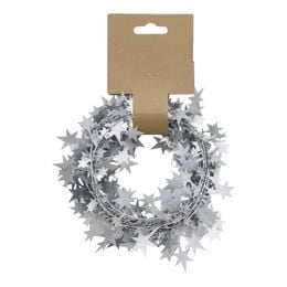 Guirlande med Stjerner Sølv Mat