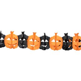 Girlander Gresskar Svart/Oransje