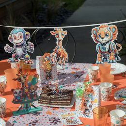 Lysbildefremvisning - Guirlande Robotdyr