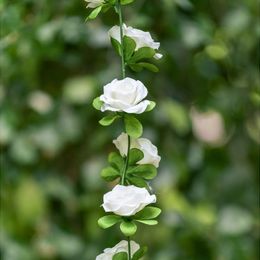 Bildspel - Girlang Rosor Vit