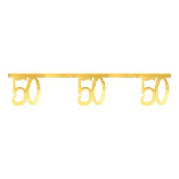 Bildspel - Girlang Siffra Guld Metallic