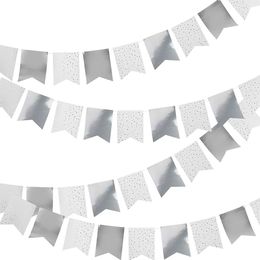 Girlang Silver/Vit Lång