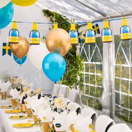 Lysbildefremvisning - Banner Studenten Champagneflasker