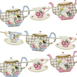 Lysbildefremvisning - Guirlande Tea Party Alice Wonderland