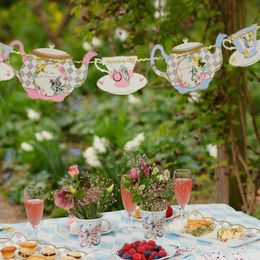 Lysbildefremvisning - Guirlande Tea Party Alice Wonderland