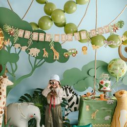 Bildspel - Girlanger Happy Birthday Safari Party