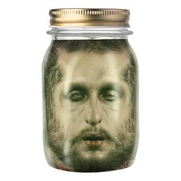 Glasbeholder med Hoved