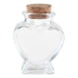 Glasburkar med Korklock Hjärta