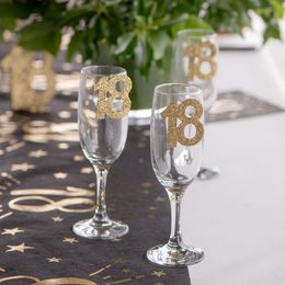 Bildspel - Glasdekoration 18 Guld/Glitter