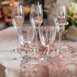 Bildspel - Glasdekoration Klädnypor Mini Vit