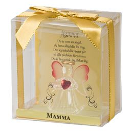 Glasfigur Mamma Ängel