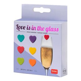 Lysbildefremvisning - Glassmarkører Hjerter Fargemiks