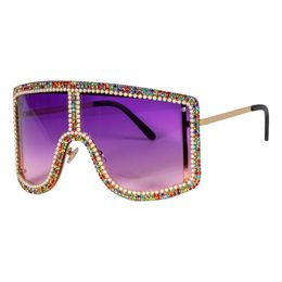 Diva Briller med Strass Lilla/Multi